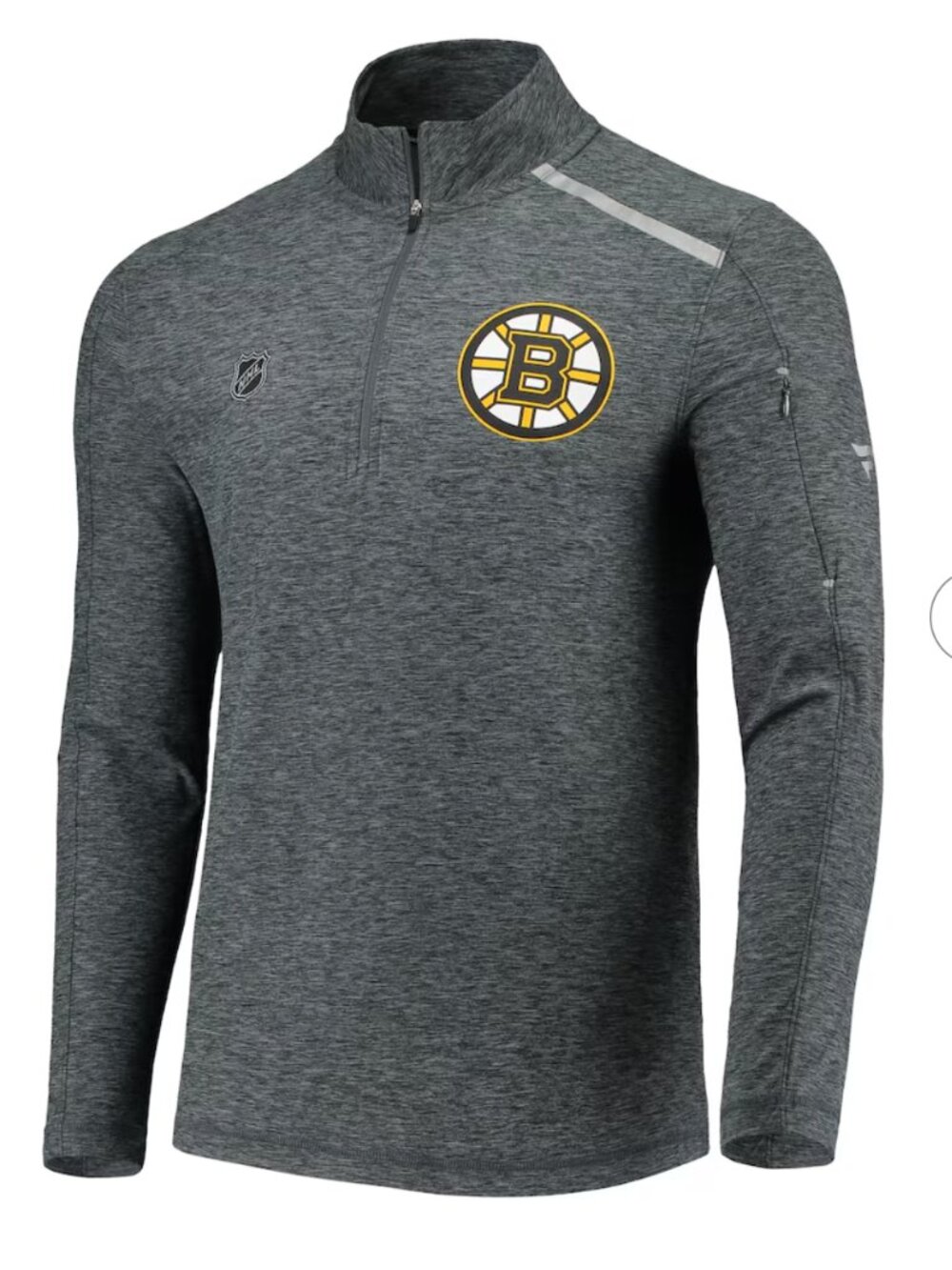 Boston Bruins Fanatics Authentic Pro Clutch Quarter-Zip Pullover Jacket